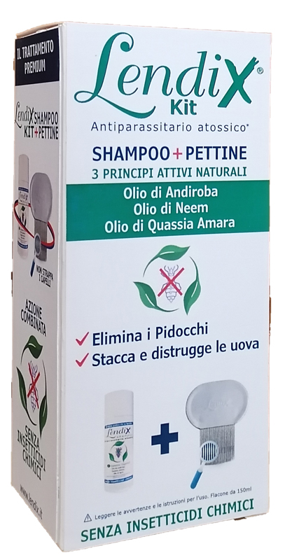 LENDIX KIT SHAMPOO 150ML + PETTINE ANTIPIDOCCHI - Antica Farmacia Ferrari