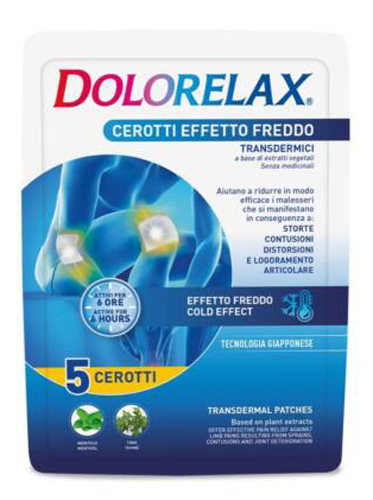 DOLORELAX CEROTTO EFFETTO FREDDO 5 PEZZI - Antica Farmacia Ferrari