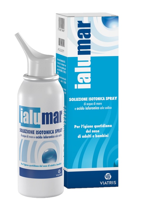 SOLUZIONE ISOTONICA SPRAY DI ACQUA DI MARE ACIDO IALURONICO SALE SODICO PER IGIENE NASO ADULTI E BAMBINI 100ML - Antica Farmacia Ferrari