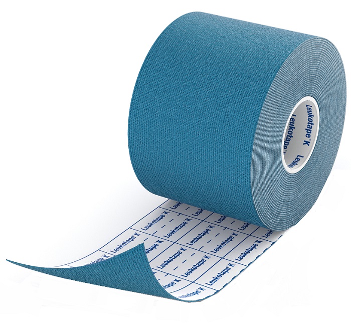 BENDA ADESIVA LEUKOTAPE K PER TAPING FISIOTERAPICO LARGHEZZA 5 CM LUNGHEZZA 5 M COLORE BLU IN ROTOLO - Antica Farmacia Ferrari