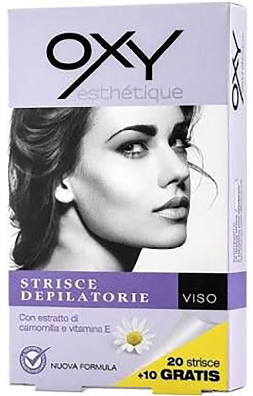 OXY STRISCE DEPILATORIE VISO 20 PEZZI - Antica Farmacia Ferrari