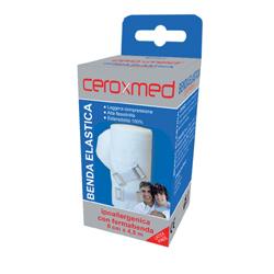BENDA ELASTICA CEROXMED 8X450 CM CON GANCIO 1 PEZZO - Antica Farmacia Ferrari