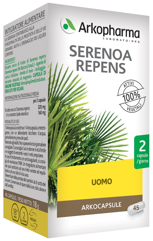 SERENOA REPENS 45 VEGI CAPSULE - Antica Farmacia Ferrari