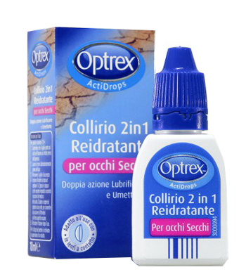 GOCCE OCULARI OPTREX ACTIDROPS 2IN1 REIDRATANTE OCCHI STANCHI 1 PEZZO - Antica Farmacia Ferrari