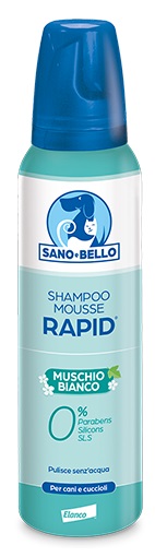 SANO E BELLO SHAMPOO MOUSSE RAPID NF MUSCHIO BIANCO 300 ML - Antica Farmacia Ferrari