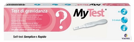 TEST DI GRAVIDANZA RAPIDO HCG MYTEST 2 PEZZI - Antica Farmacia Ferrari