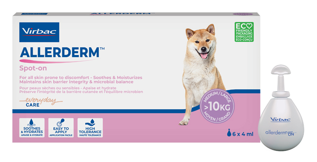 ALLERDERM SPOT ON CANI SUPERIORI A 10 KG 6 PIPETTE 4 ML - Antica Farmacia Ferrari