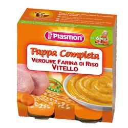 PLASMON OMOGENEIZZATO PAPPE VITELLO/VERDURA/RISO 190 G X 2 PEZZI - Antica Farmacia Ferrari