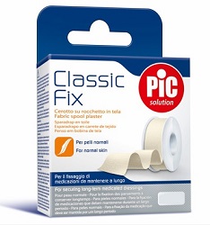 CEROTTO IN ROCCHETTO PIC CLASSIC FIX TELA BIANCO 2,5X500 CM FUSTELLA - Antica Farmacia Ferrari
