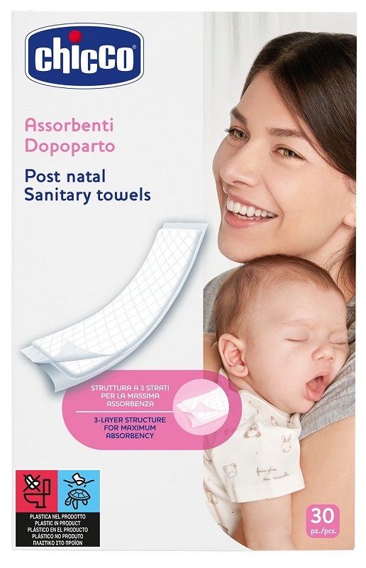 CHICCO ASSORBENTI PROTECTION POSTPARTO 30 PEZZI - Antica Farmacia Ferrari