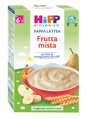 HIPP BIO PAPPA LATTEA FRUTTA MISTA 250 G - Antica Farmacia Ferrari