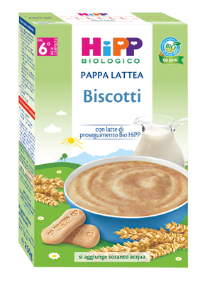 HIPP BIO PAPPA LATTEA BISCOTTI 250 G - Antica Farmacia Ferrari