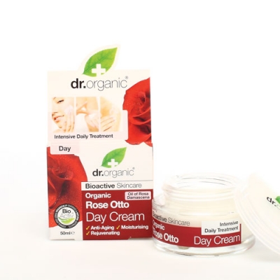DR ORGANIC ROSE OTTO ROSA DAY CREAM CREMA VISO GIORNO 50 ML - Antica Farmacia Ferrari