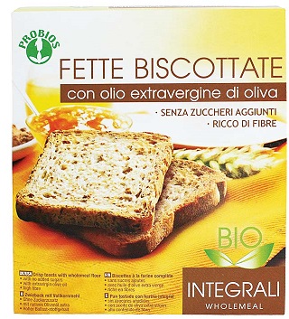 FETTE BISCOTTATE INTEGRALI SENZA ZUCCHERO 270 G - Antica Farmacia Ferrari