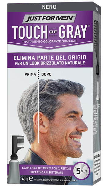 JUST FOR MEN TOUCH OF GRAY NERO 40 G - Antica Farmacia Ferrari