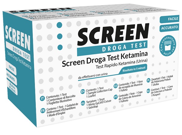 SCREEN DROGA TEST KETAMINA TEST ANTIDROGA CON CONTENITORE URINA - Oltrefarma