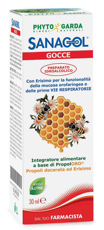 SANAGOL GOCCE PROPOLI ESTRATTO IDROALCOLICO 30 ML - Antica Farmacia Ferrari
