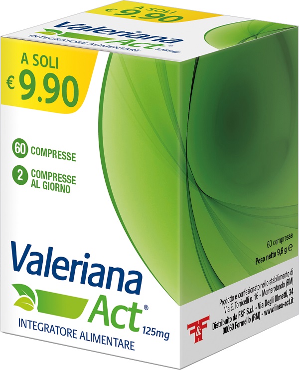 VALERIANA ACT 125 MG 60 COMPRESSE DA 125 MG - Antica Farmacia Ferrari