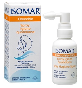 ISOMAR ORECCHIE ACQUA DI MARE SPRAY NO GAS PER IRRIGAZIONE DELL'ORECCHIO 50ML - Antica Farmacia Ferrari