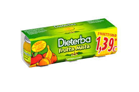 DIETERBA OMOGENEIZZATO FRUTTA MISTA 3 PEZZI 80 G - Antica Farmacia Ferrari