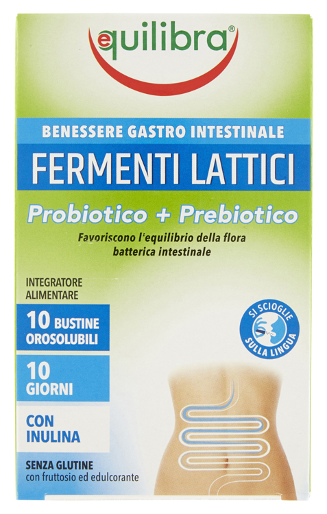 FERMENTI LATTICI PROBIOTICO + PREBIOTICO 10 BUSTINE OROSOLUBILI - Antica Farmacia Ferrari