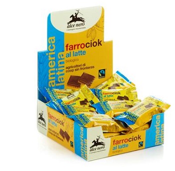 BISCOTTO DI FARRO E CIOCCOLATO AL LATTE BIO FAIRTRADE 28 G - Oltrefarma