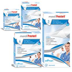 MEDICAZIONE MEDIPRESTERIL POST OPERATORIA IMPERMEABILE STERILE 7,5X10CM 4 PEZZI - Antica Farmacia Ferrari