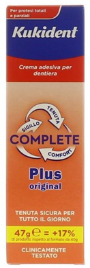 KUKIDENT PLUS COMPLETE CREMA ADESIVA PER PROTESI DENTARIE 47 G - Antica Farmacia Ferrari