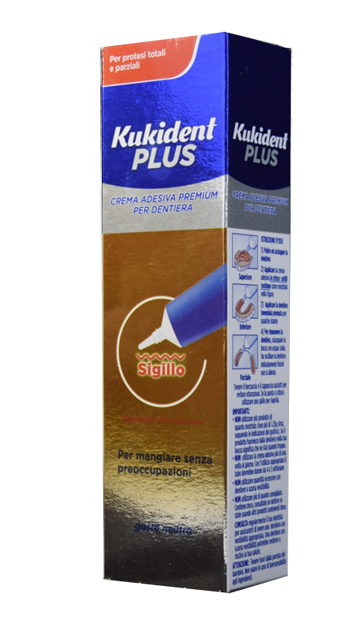 KUKIDENT SIGILLO CREMA ADESIVA PER PROTESI DENTARIE 40 G - Antica Farmacia Ferrari