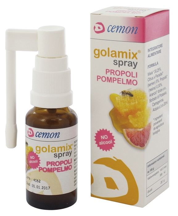 GOLAMIX SPRAY - PROPOLI POMPELMO 20 ML - Antica Farmacia Ferrari