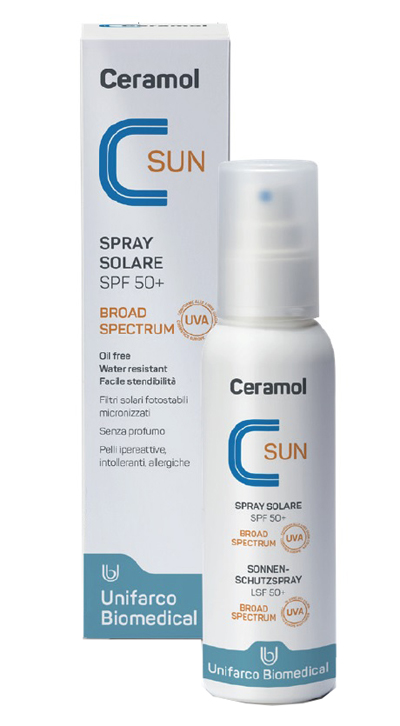 CERAMOL SUN SPRAY SPF 50+ 125 ML - Antica Farmacia Ferrari