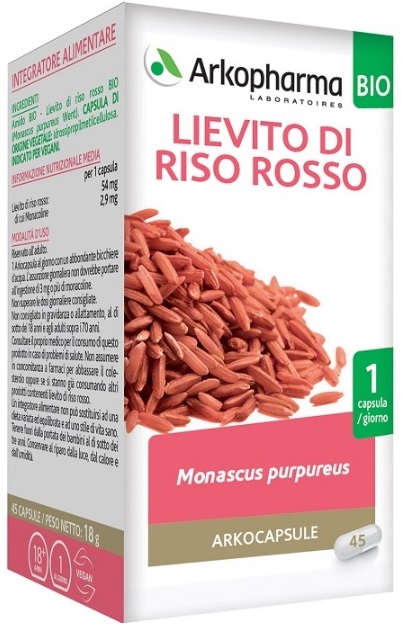 ARKO CAPSULE LIEV RISO ROSSO 45 CAPSULE - Antica Farmacia Ferrari