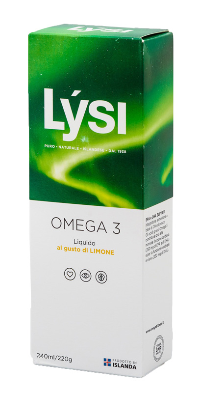 LYSI OMEGA3 LIQUIDO LIMONE 240 ML - Antica Farmacia Ferrari