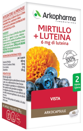 ARKO CAPSULE MIRTILLO+LUTEINA 45 CAPSULE - Antica Farmacia Ferrari