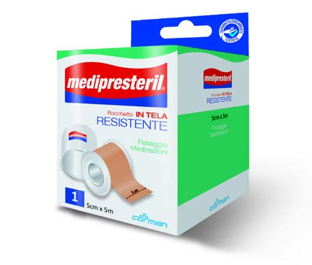 CEROTTO IN ROCCHETTO MEDIPRESTERIL IN TELA RESISTENTE 5X500CM - Antica Farmacia Ferrari