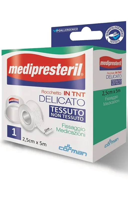 CEROTTO MEDIPRESTERIL DISPENSER TESSUTO NON TESSUTO 5X250CM - Antica Farmacia Ferrari