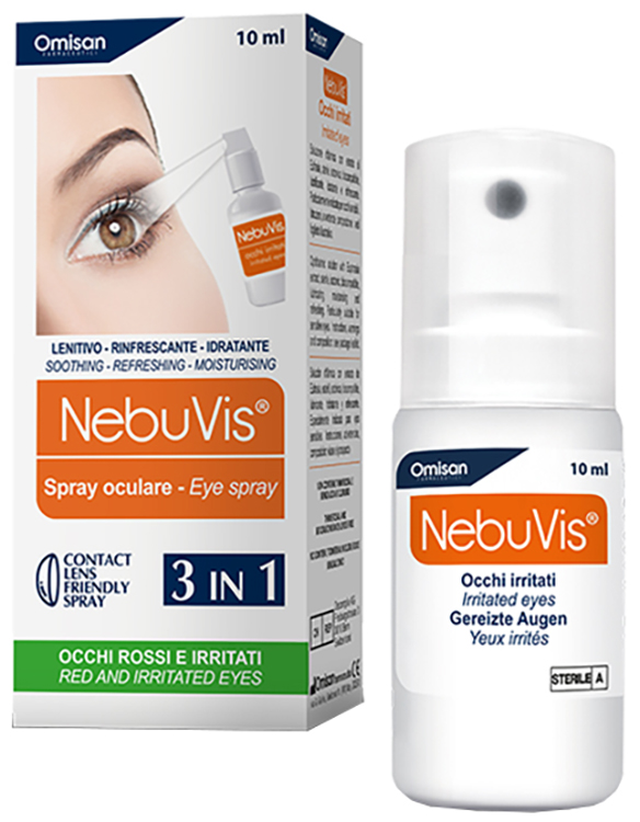 NEBUVIS OCCHI IRRITATI SPRAY 10 ML 1 PEZZO - Antica Farmacia Ferrari