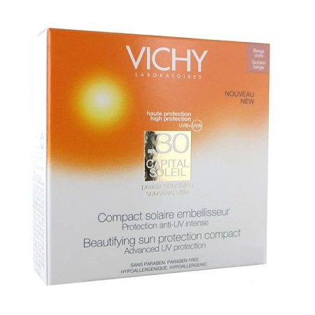 VICHY CAPITAL SOLEIL COMPACT CLAIRE 30 10 G - Antica Farmacia Ferrari