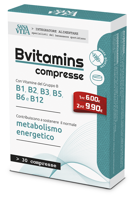 SANAVITA B-VITAMINS 30 COMPRESSE - Antica Farmacia Ferrari