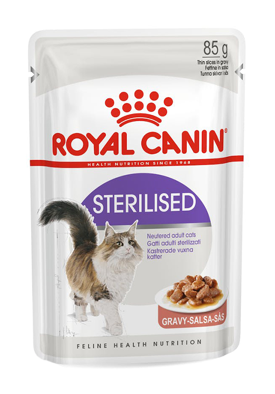 FELINE HEALTH NUTRITION WET STERILISED IN GRAVY 1 BUSTINA 85 G - Antica Farmacia Ferrari