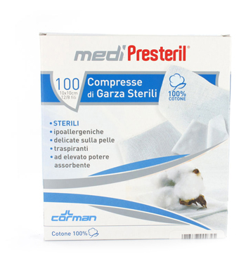 GARZA MEDIPRESTERIL STERILE MONOUSO 18X40 12 PEZZI - Antica Farmacia Ferrari