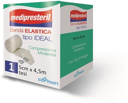 BENDA ELASTICA ORLATA IDEAL MEDIPRESTERIL CM5X450 - Antica Farmacia Ferrari
