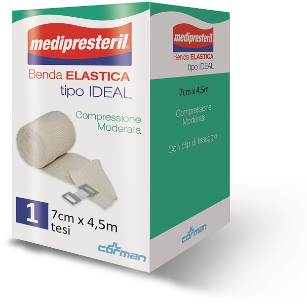 BENDA ELASTICA MEDIPRESTERIL IDEAL CM7X45MT - Antica Farmacia Ferrari