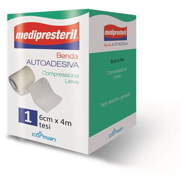BENDA ADESIVA MEDIPRESTERIL 6X400CM - Antica Farmacia Ferrari