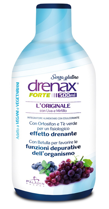 DRENAX FORTE L'ORIGINALE CON UVA E MIRTILLO 500 ML - Antica Farmacia Ferrari