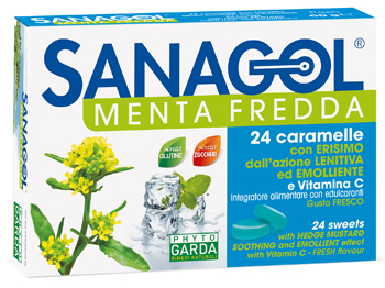 SANAGOL MENTA FREDDA 24 CARAMELLE - Antica Farmacia Ferrari