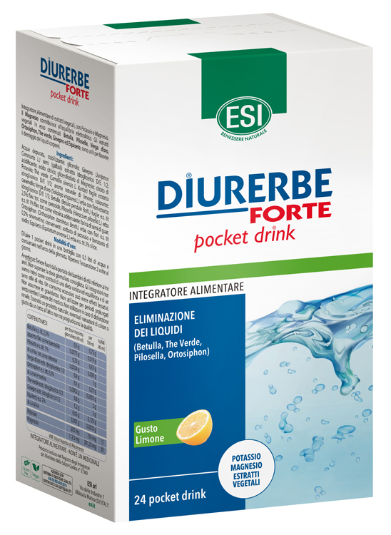 ESI DIURERBE FORTE POCKET DRINK LIMONE 24 X 20 ML - Antica Farmacia Ferrari