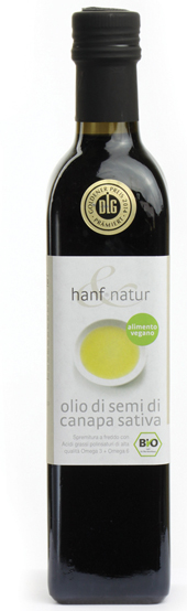HANF&NATUR CANAPA OLIO DI SEMI BIO 500 ML - Antica Farmacia Ferrari