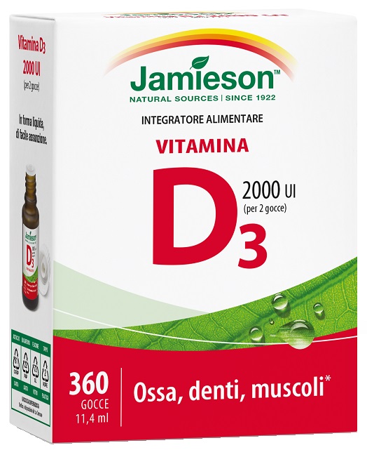 JAMIESON VITAMINA D GOCCE 11,4 ML - Antica Farmacia Ferrari