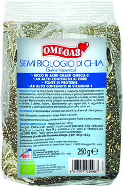 FSC OMEGA 3 SEMI DI CHIA BIO AD ALTO CONTENUTO DI FIBRA 250 G - Antica Farmacia Ferrari